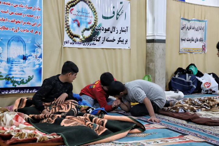 تصاویر/اعتکاف در شهر توپ آغاج