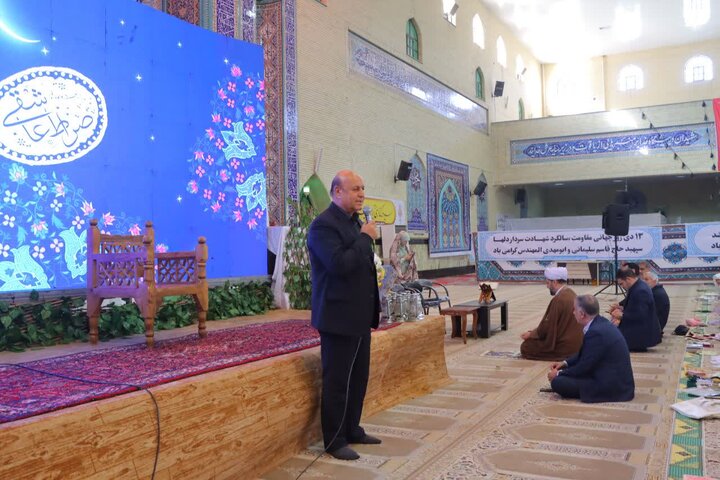 تصاویر/ حضور امام جمعه اسلامشهر در جمع معتکفین