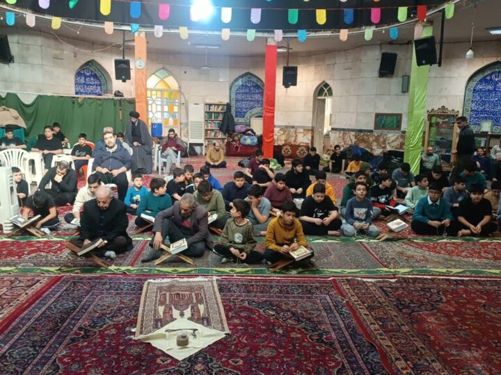 تصاویر/ برگزاری مراسم اعتکاف در مسجد الزهرا(س)