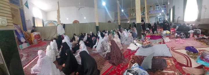 تصاویر/ برگزاری اعتکاف بانوان در مسجد فاطمة  الزهرای نقده