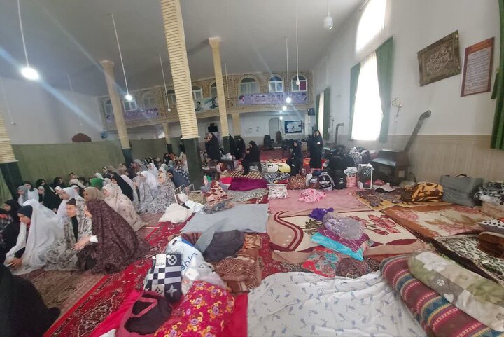 تصاویر/ برگزاری اعتکاف بانوان در مسجد فاطمة  الزهرای نقده