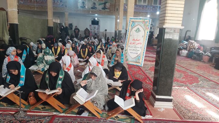 تصاویر/ برگزاری اعتکاف بانوان در مسجد فاطمة  الزهرای نقده