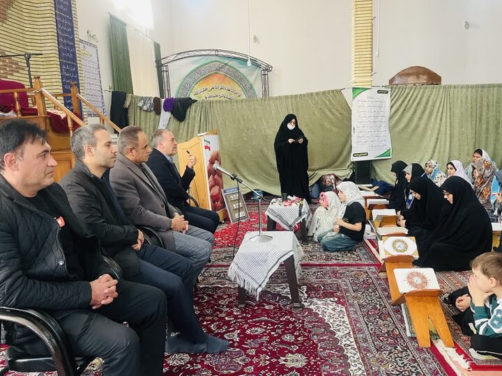 تصاویر/ برگزاری اعتکاف بانوان در مسجد فاطمة  الزهرای نقده