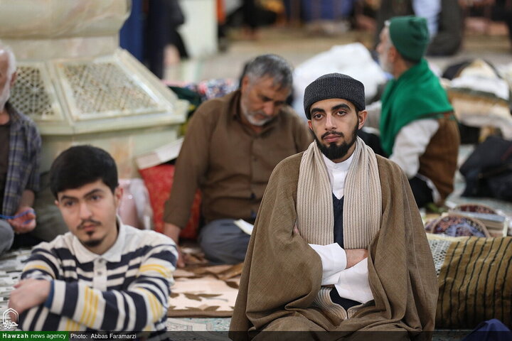 مراسم الاعتكاف في مسجد الإمام الحسن العسکري (عليه السلام) بقم