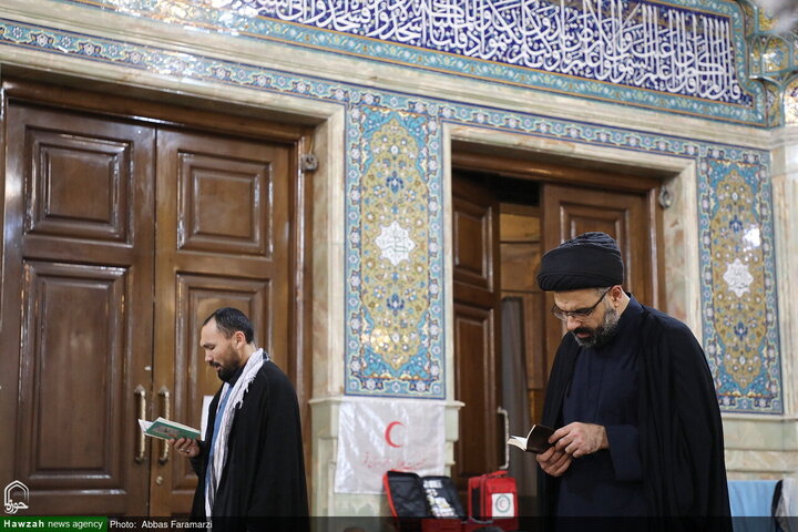 مراسم الاعتكاف في مسجد الإمام الحسن العسکري (عليه السلام) بقم