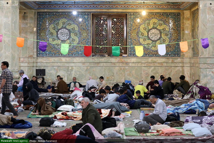 مراسم الاعتكاف في مسجد الإمام الحسن العسکري (عليه السلام) بقم