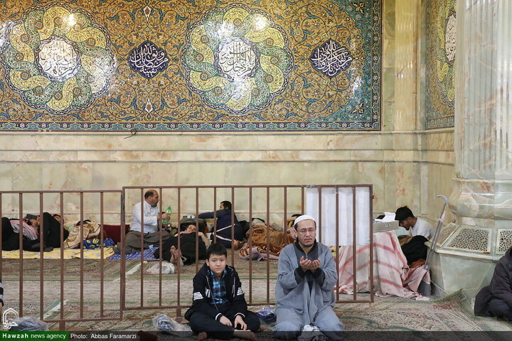 مراسم الاعتكاف في مسجد الإمام الحسن العسکري (عليه السلام) بقم