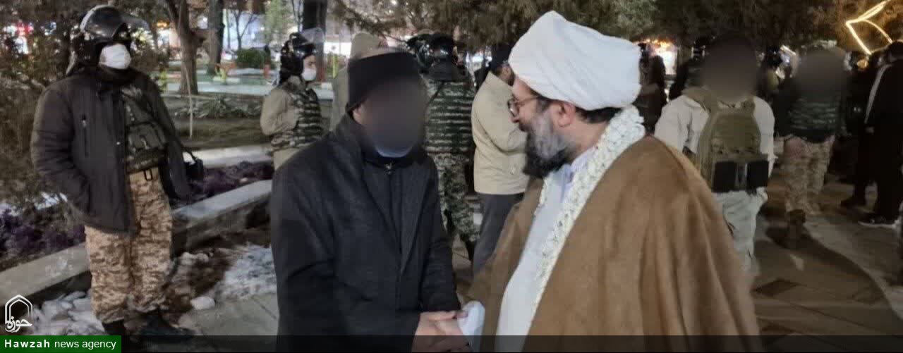 حضور امام جمعه مریانج در جمع مدافعان امنیت