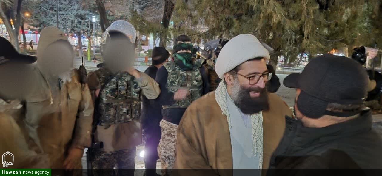 حضور امام جمعه مریانج در جمع مدافعان امنیت