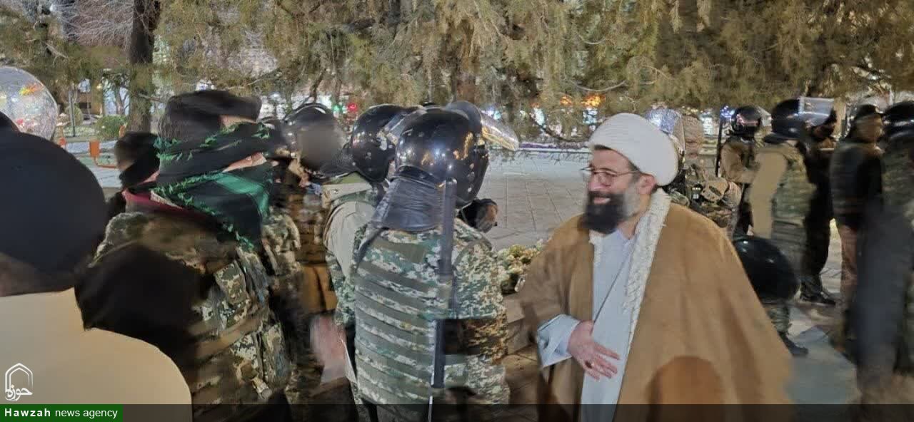 حضور امام جمعه مریانج در جمع مدافعان امنیت