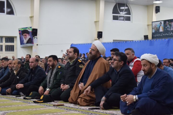 تصاویر/ مراسم گرامیداشت شهادت حاج قاسم سلیمانی و شهدای محور مقاومت در فومن  برگزار شد