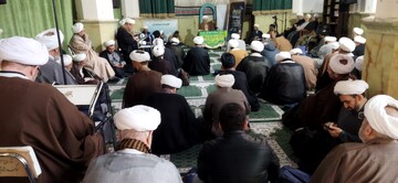 تصاویر/ اجتماع بزرگ مبلغان به مناسبت قیام ۱۹ دی در آستان مقدس امامزادگان عینعلی و زینعلی(ع)