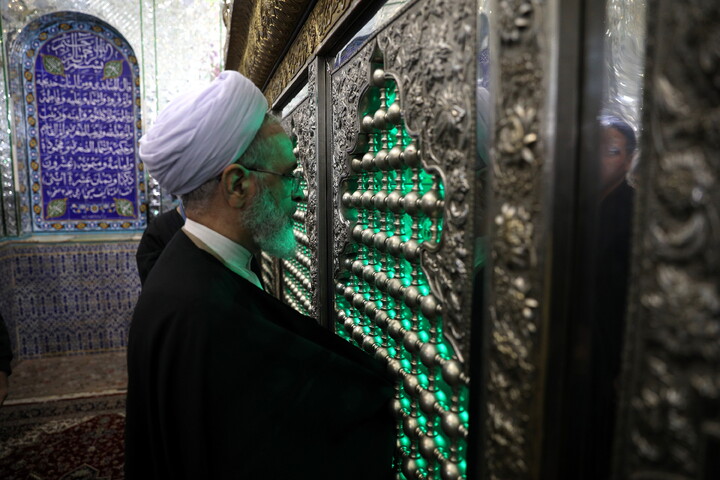 تصاویر/ادای احترام به مقام شامخ شهدا و آستان مقدس یحیی بن موسی الکاظم (ع) سمنان