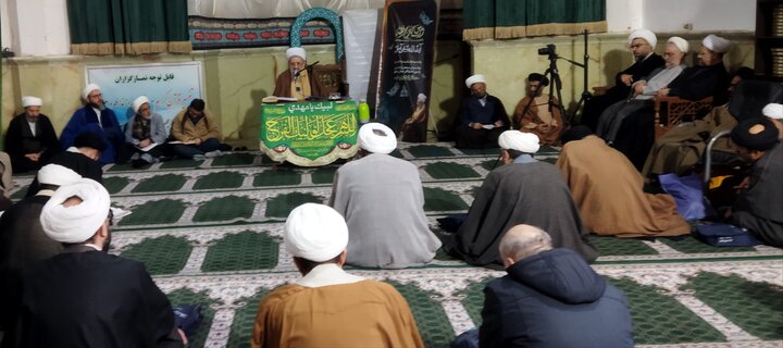 تصاویر/ اجتماع بزرگ مبلغان به مناسبت قیام ۱۹ دی در آستان مقدس امامزادگان عینعلی و زینعلی(ع)