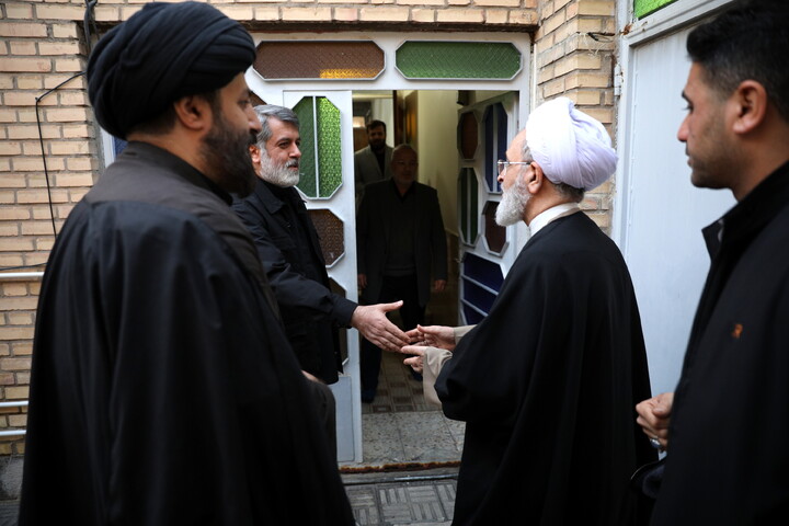 تصاویر/دیدار با بیت مرحوم آیت الله سیدمحمد شاهچراغی