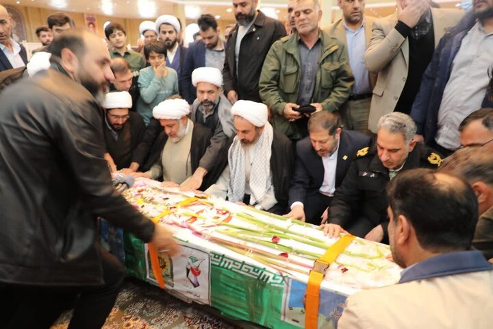 تشیع باشکوه پیکر شهید آقاجانی در ایلام