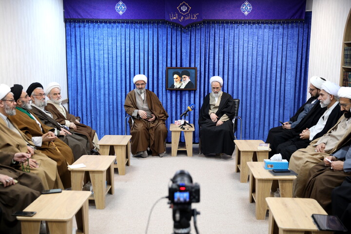 تصاویر/جلسه شورای حوزه علمیه استان سمنان با حضور آیت الله اعرافی