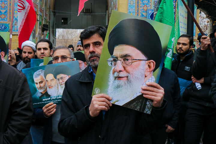 تصاویر/ تجمع مدافعان حرم در حمایت از جمهوری اسلامی ایران