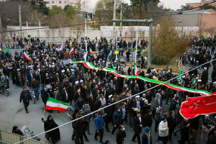 تصاویر/ تجمع مدافعان حرم در حمایت از جمهوری اسلامی ایران