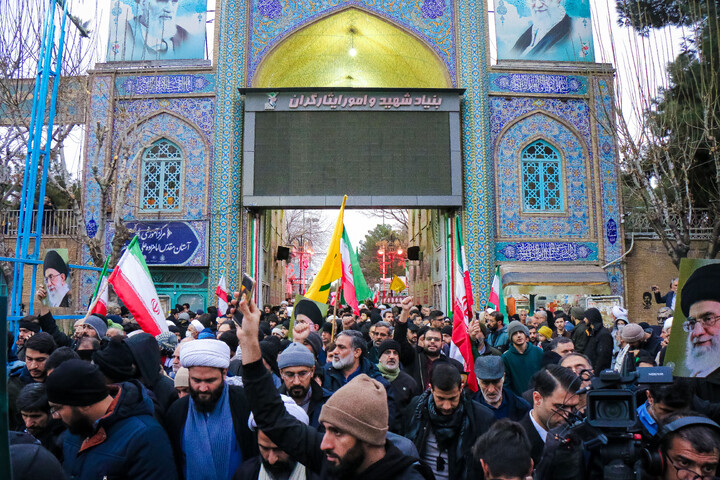 تصاویر/ تجمع مدافعان حرم در حمایت از جمهوری اسلامی ایران