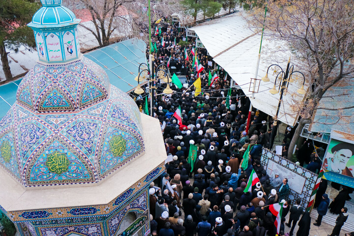 تصاویر/ تجمع مدافعان حرم در حمایت از جمهوری اسلامی ایران