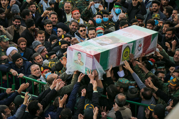 مراسم تشییع پیکر گلگون‌کفن ۳۰ شهید عوامل تروریستی اخیر