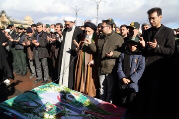 پیکر مطهر دو شهید مدافع امنیت در همدان تشییع شد+تصاویر و فیلم