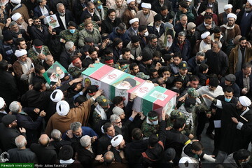 پیکر مطهر شهید مدافع امنیت در خوی تشییع می‌شود