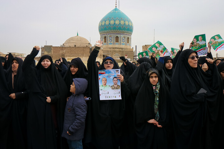 تشییع پیکر شهدای مدافع  امنیت در قم