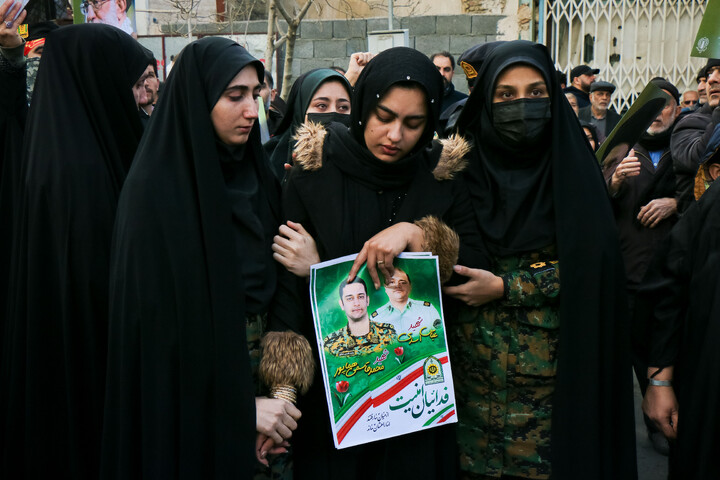 تشییع پیکر شهدای مدافع  امنیت در قم