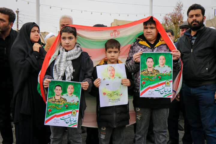 تشییع پیکر شهدای مدافع  امنیت در قم