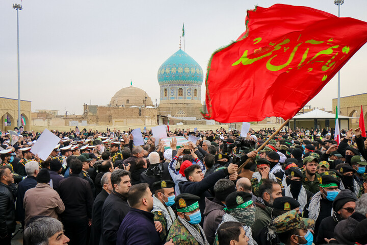 تشییع پیکر شهدای مدافع  امنیت در قم