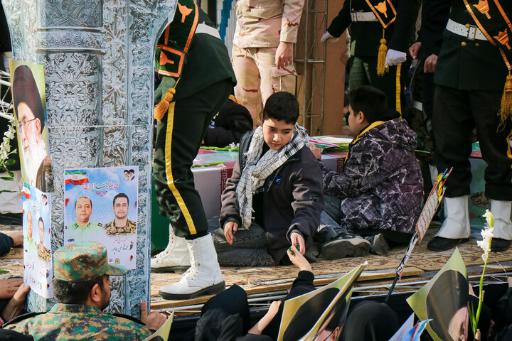 تشییع پیکر شهدای مدافع  امنیت در قم