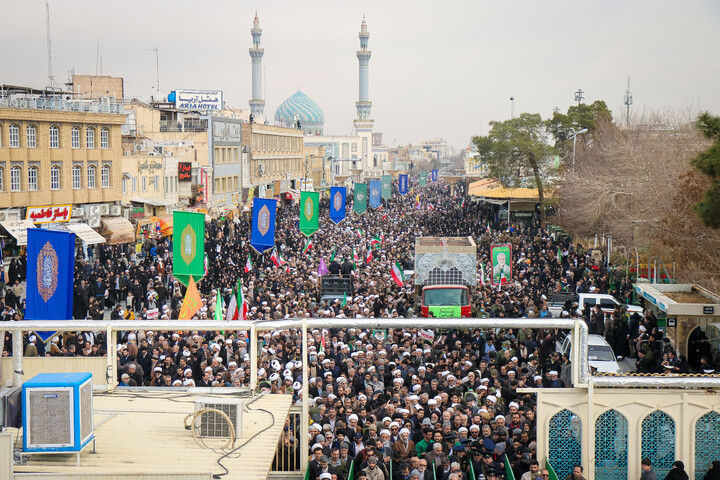 تشییع پیکر شهدای مدافع  امنیت در قم