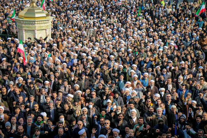 تشییع پیکر شهدای مدافع  امنیت در قم