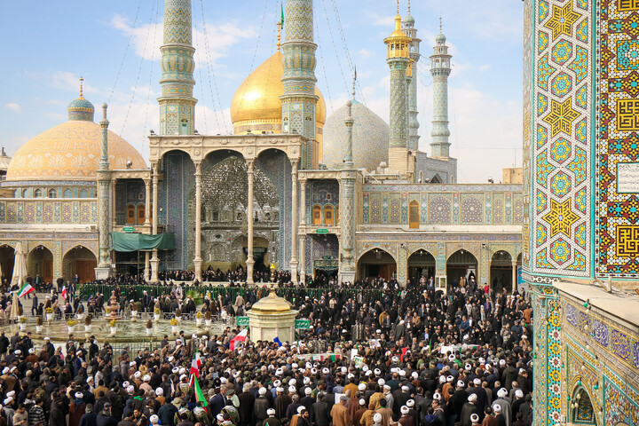 تشییع پیکر شهدای مدافع  امنیت در قم