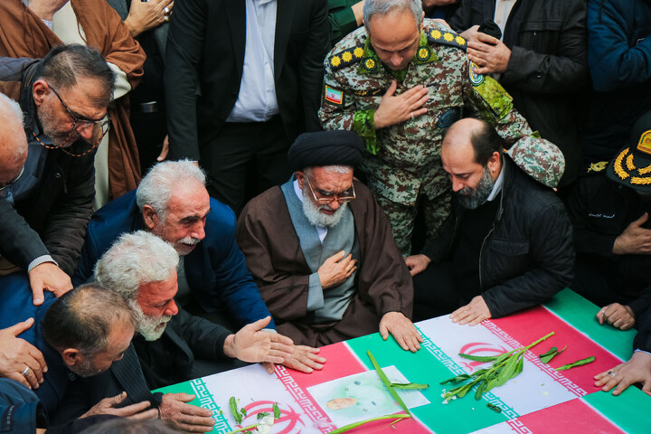 تشییع پیکر شهدای مدافع  امنیت در قم