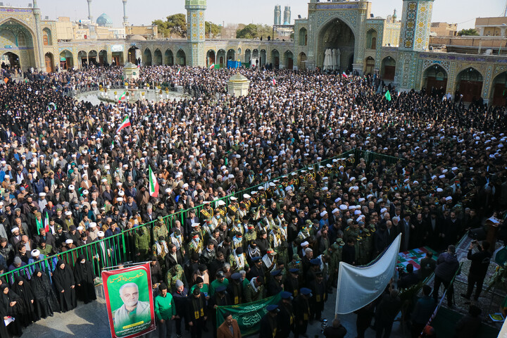 تشییع پیکر شهدای مدافع  امنیت در قم