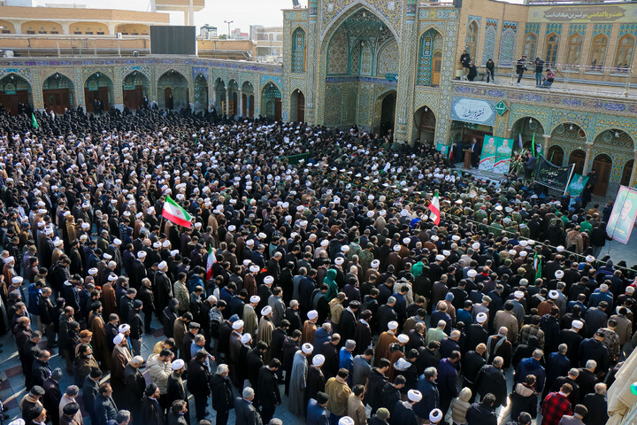 تشییع پیکر شهدای مدافع  امنیت در قم