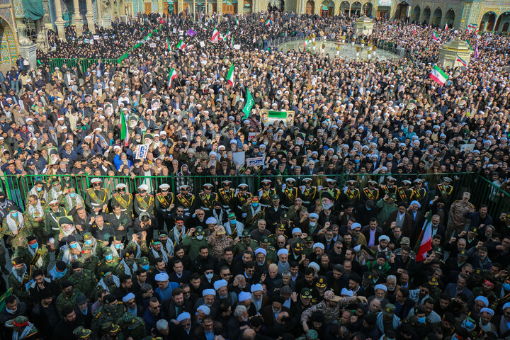 تشییع پیکر شهدای مدافع  امنیت در قم