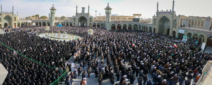 تشییع پیکر شهدای مدافع  امنیت در قم