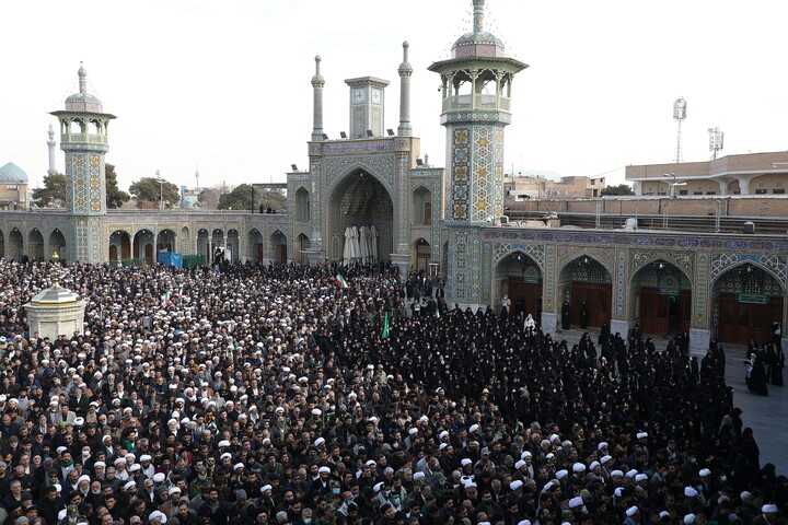 تصاویر/ تشییع پیکر شهدای مدافع امنیت در قم