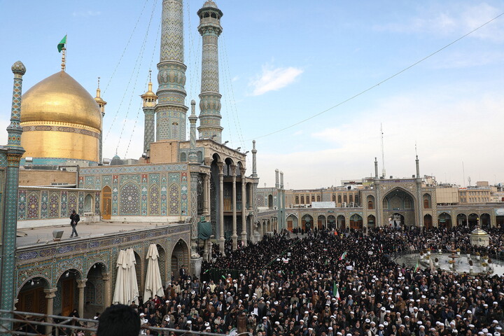 تصاویر/ تشییع پیکر شهدای مدافع امنیت در قم