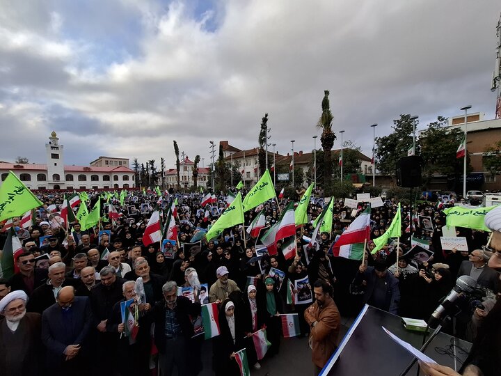 تصاویر/ تجمع مدافعان ایران شهر رشت