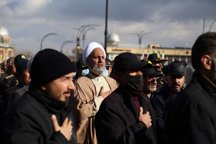 تشییع شهید مدافع امنیت همدان