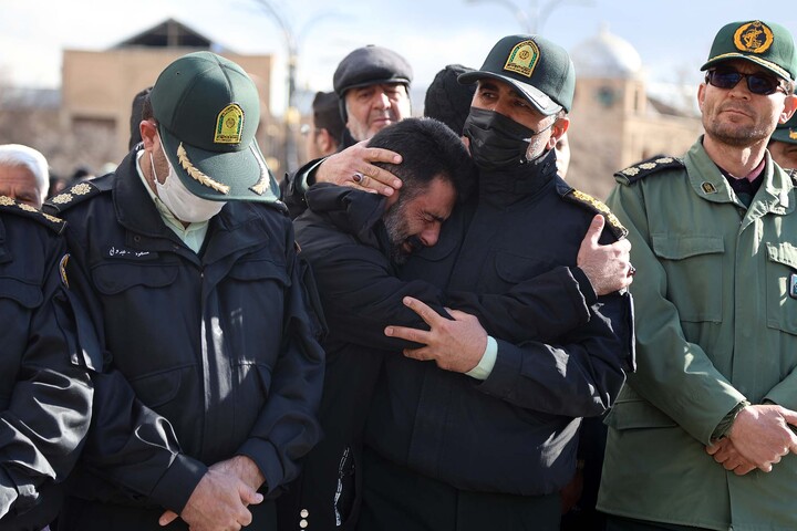 تشییع شهید مدافع امنیت همدان