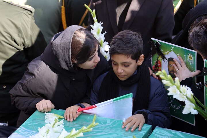 تشییع شهید مدافع امنیت همدان