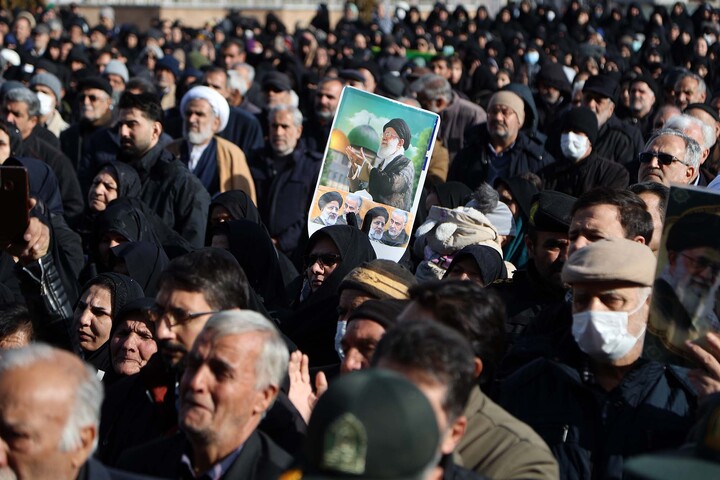 تشییع شهید مدافع امنیت همدان