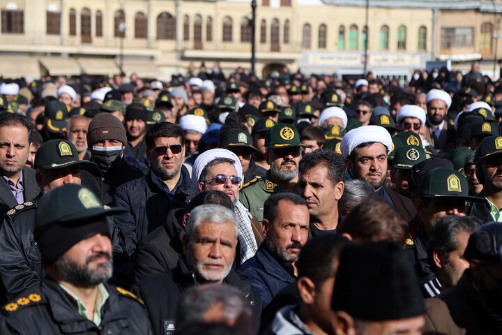 تشییع شهید مدافع امنیت همدان