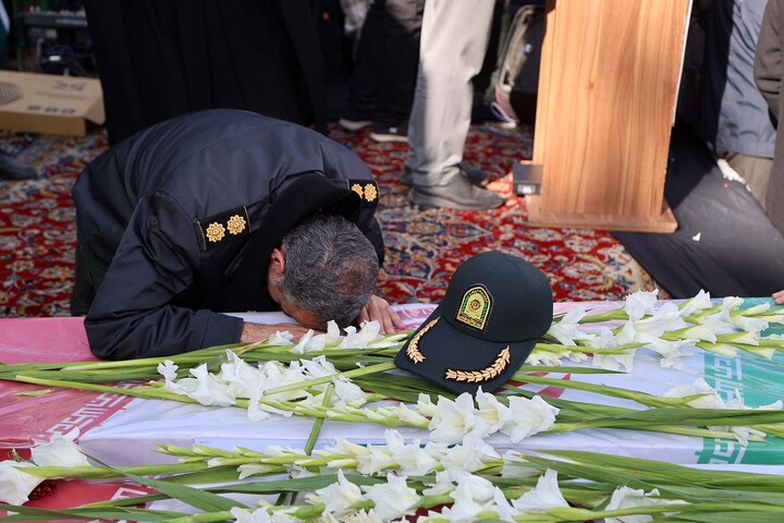 تشییع شهید مدافع امنیت همدان